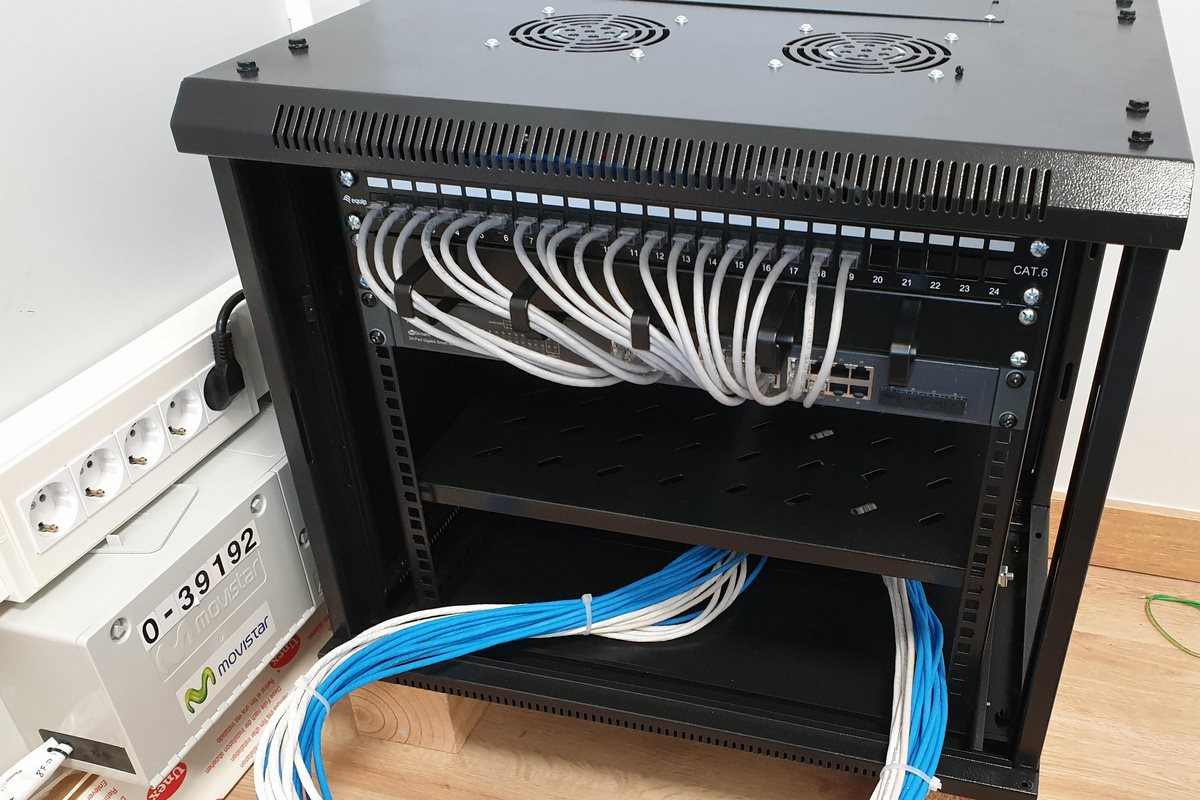 img red cableada