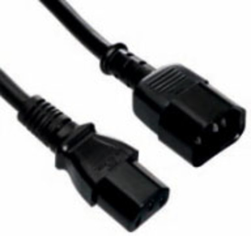 Cable de alimentacion CPU C13 - C14 0.50 M Negro